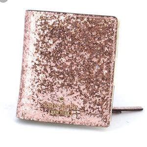 Kate spade pink glitter bug wallet